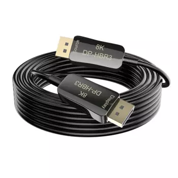 Волоконно-оптический кабель DisplayPort DP1.4, 20 м/65, 6 футов, 8K, Ultra HD, высокоскоростной порт дисплея DP-DP 1,4 1,2 для PS3/4 мониторов и ПК
