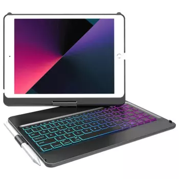 Волшебная клавиатура для iPad Air1 Air2, Складная Вращающаяся клавиатура с подсветкой для Apple iPad 5-го 6-го поколения 2018 Pro 9,7