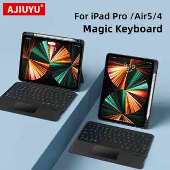 Волшебная клавиатура для iPad Pro 11 дюймов 12,9 3th 10,2 "2021 2020 Air 5/4th Pro11, чехол с магнитной подсветкой для планшета, смарт-клавиатура