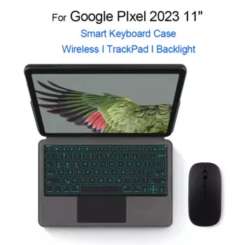 Волшебная клавиатура с тачпадом для планшета Google PIxel 2023, 11 дюймов, GTU8P, португальская, испанская, французская подсветка, умная клавиатура с чехлом-подставкой