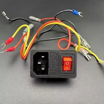 Voron V0.1/0 .. 2 розетка для выключателя питания, квадратная кнопка переключателя с предохранителем переключателя