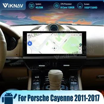 Восьмиядерный автомобильный радиоприемник Viknav для Porsche Cayenne 2011-2017, обновленный Android, автомобильный беспроводной мультимедийный плеер CarPlay, стерео головное устройство