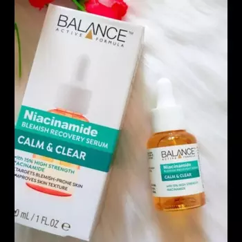 Восстанавливающая Сыворотка Niacinamide BALANCE 15%, 30 мл, антиоксидант, сужение пор, контроль жирности, уход за кожей от прыщей