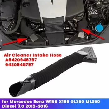 Воздухозаборник левый A6420946797 948797 для Mercedes Benz W166 X166 GL350 ML350 Diesel 3,0 2012-2016, воздухозаборная труба