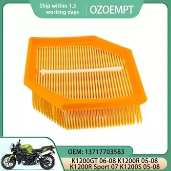 Воздушный фильтр для мотоцикла OZOEMPT подходит для K1200GT 06-08 K1200R 05-08 K1200R Sport 07 K1200S 05-08 OEM: 13717703583