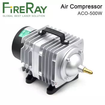 Воздушный компрессор FireRay 500 Вт, Электрический магнитный воздушный насос для лазерной гравировки и резки CO2