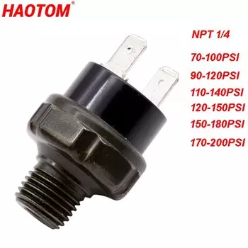 Воздушный компрессор реле давления 1/4" NPT 12-24В 70-200 PSI