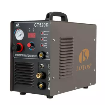 Воздушный плазменный резак CT520D 50 А, 200 А Tig и Stick/MMA/ARC сварочный аппарат 3 в 1, 5/8 дюйма, чистая резка, коричневый