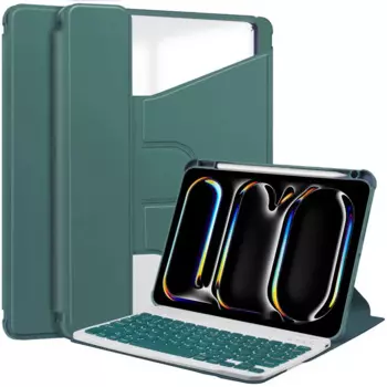 Вращающаяся клавиатура для планшетов iPad Pro 13 дюймов 2024 M4 с держателем для карандашей