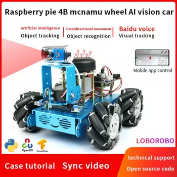 Всенаправленный робот-пылесос с ИИ-видением, Raspberry Pi 4B