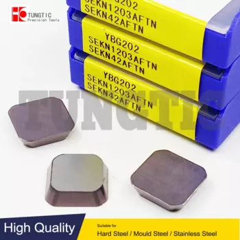 Вставной токарный станок SEKN1203AFTN YBG202 YBC302 YBM253 SEKN1203, Фрезерный резак, инструменты с ЧПУ, токарный станок, обработка металла, поворот SEKN 1203AFTN