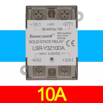 Встроенное твердотельное реле LSR-Y3Z10DA DD с разъемом для карты радиатора AC SSR10A