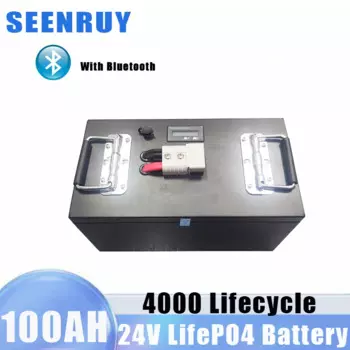 Встроенный аккумулятор Bluetooth 100A BMS, литий-железо-фосфатный Аккумулятор для хранения, Аккумулятор LifePo4