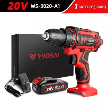 VVOSAI беспроводная дрель 20В