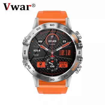 VWAR Falcon Smartwatch, Bluetooth Вызов, прочные спортивные Смарт-часы для мужчин с фитнес-трекингом, 24H мониторинг сердечного ритма SPO2