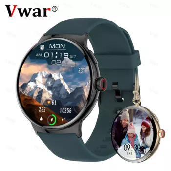 Vwar Pixel 2 Смарт-часы для мужчин Bluetooth Вызов AMOLED всегда на экране монитор сердечного ритма спортивные Смарт-часы для женщин