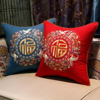 Вышитые на заказ дизайнерские кресла от FU Decor, офисное кресло для домашнего декора, диван, подушка для поясницы, 40x60 см, 50x50 см