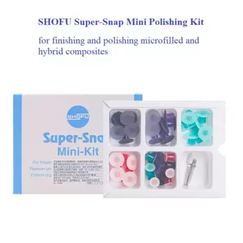 Высокогибкий полировальный набор SHOFU Super-Snap Rainbow Mini, полировочные диски SHOFU для полировки и обработки зубов