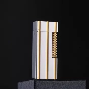 Высококачественная боковая зажигалка из чистой меди, двухцветная узкая версия, высококачественный бизнес-подарок