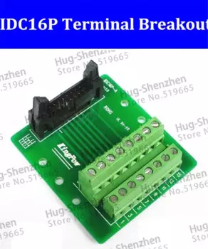 Высококачественная клемма 16P к клемме PLC к клемме IDC16P, клемма без кронштейна для C45 Din Rail-5 шт./лот