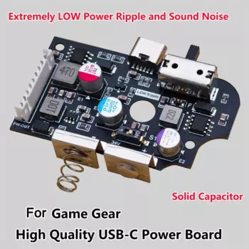 Высококачественная материнская плата USB-C с выключателем мощности для SEGA Game Gear для игровой консоли GG