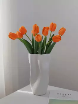 Высококачественное украшение зеленой керамической вазы Morandi, ваза для обеденного стола, креативный дизайн ниши и украшение