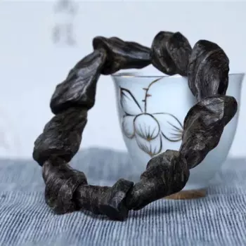Высококачественные браслеты DaraDry Agarwood удобные Браслеты деревянные браслеты черное масло благовония буддийские молитвенные браслеты для мужчин Коллекция подарков