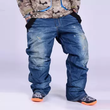 Высококачественные мужские зимние супер теплые лыжные брюки ветрозащитные водонепроницаемые брюки на ремешках штаны для сноуборда катания на коньках лыжные Комбинезоны Новинка