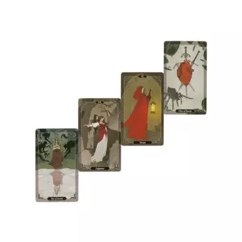 Высококачественные портативные карты Таро ведьмы из темного дерева и TAROT для начинающих с руководством в формате PDF, английская версия