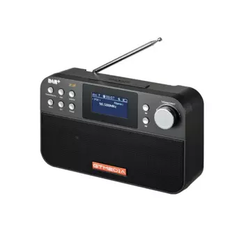 Высококачественный цифровой USB FM-радиоприемник DAB с MP3-плеером, рекламная акция в подарок, ЖК-дисплей 2,4 дюйма, черный и белый цвета, подходит для Австралии и Европы