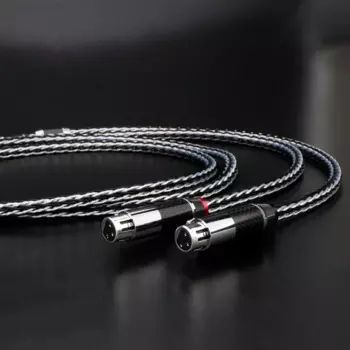 Высококачественный Hi-Fi XLR кабель 16 нитей 7N OCC посеребренный 8 мм провод черный углеродное волокно XLR сплиттер аудио сбалансированный кабель