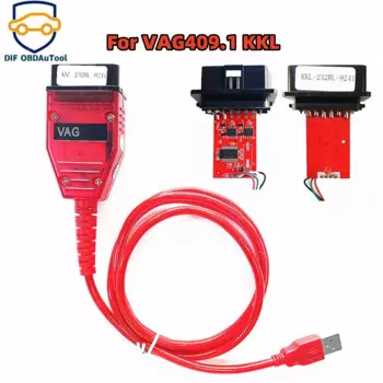 Высококачественный интерфейсный USB-кабель OBD2 для VAG KKL 409 с чипом FTDI FT232RL + 9241A для vag409 kkl USB-интерфейсный кабель VAG409.1