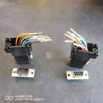 Высококачественный коннектор RS232 DB9 папа/мама к RJ45 мама, 100 шт.