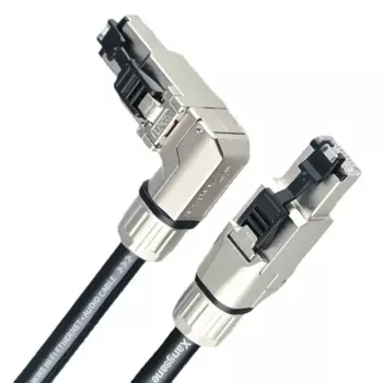 Высококачественный сетевой кабель Pure Silver CAT 8 Hi-Fi аудио Ethernet-кабель 10-гигабитная сеть 40 Гбит/с 2000 МГц RJ45 Сетевая патч-линия