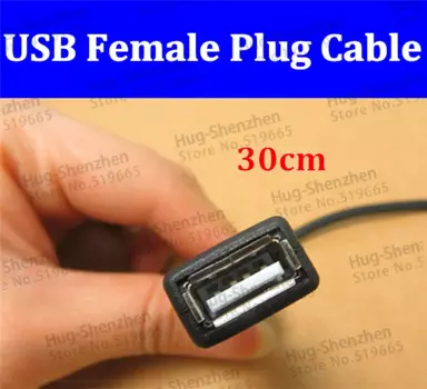 Высококачественный USB-разъем, 2 провода, кабель питания, около 30 см, 50 шт.
