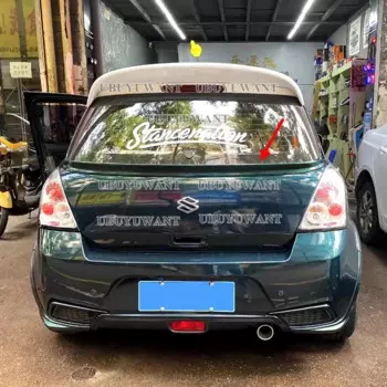 Высококачественный задний спойлер из углеродного волокна для Suzuki Swift 2005 2006 2007 2008 2009 2010 2011 2012