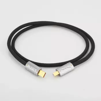 Высококлассный посеребренный аудио-кабель USB viборг UC01 OFC, аудиокабель USB AB A-B DAC золотое покрытие, ЦАП-декодер, кабель для передачи данных принтера