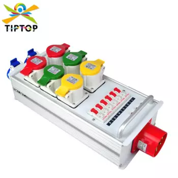 Высокомощный металлический сетевой фильтр TIPTOP, 8 розеток, 32 а, 16 а, для сада, кухни, офиса, школы, ETL