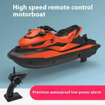 Высокоскоростная лодка с дистанционным управлением 2,4 г Rc Jet Ski Мини-электрическая моторная лодка для детей с двойным двигателем Летняя игрушка для водных игр в подарок
