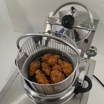 Высокоскоростная жареная курица, коммерческая электрическая фритюрница, одноцилиндровая жареная курица, большая емкость