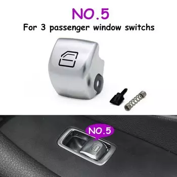 W205 W253 W213 W293 W222 Автомобильный главный пассажирский дверной переключатель, кнопка переключения окна, замена крышки для Mercedes Benz C E GLC S Class