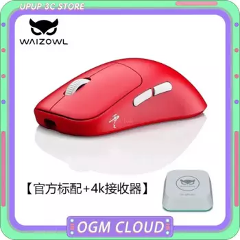 Waizowl Ogm Cloud Wireless Mosue Tri Mode Bluetooth Легкая эргономичная мышь Paw3395 Аксессуар для киберспорта для компьютера ПК Подарок