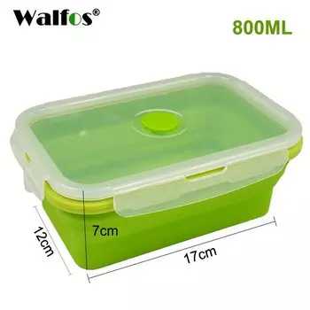 WALFOS силиконовый складной ланч-бокс