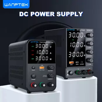 Wanptek Источник питания постоянного тока 30 В 10 А 60 В 5 А 120 В 3 А Регулируемый лабораторный источник питания с USB-зарядкой Настольные источники питания
