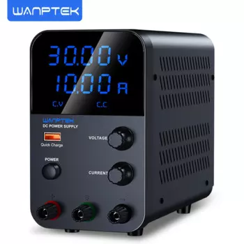 Wanptek Источник питания постоянного тока, регулируемый, 30 В, 60 В, 120 В, 160 В, лабораторный источник питания с быстрой зарядкой через USB, лабораторные настольные источники питания