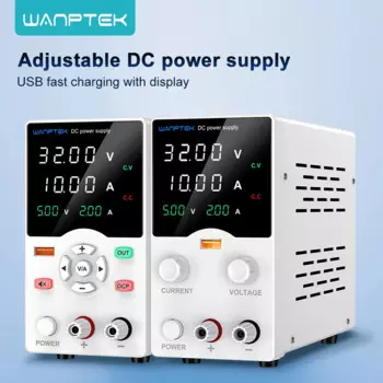 Wanptek лабораторный источник питания постоянного тока 30 В 60 В 120 В регулируемый регулятор напряжения для ремонта мобильных телефонов 220 В 110 В двойное входное напряжение