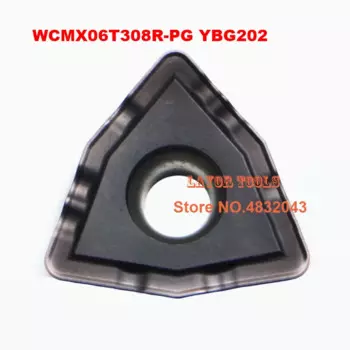 WCMX06T308R-PG YBG202, 10 шт. u-образная дрель WCMX06t308 для быстрого сверления стали и нержавеющей стали