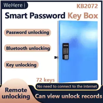 WeHere умный настенный Сейф для ключей, OTP/APP Bluetooth/фиксированный код разблокировки ключей управления безопасный 72 замок для ключей