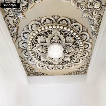 Wellyu пользовательские 3d обои, фотообои, серебро, ювелирное изделие, цветок, европейский стиль, фон, потолочные обои для стен 3 d