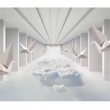 Wellyu пользовательские обои 3d фотообои простая тысяча бумажных журов абстрактное космическое облако 3d стерео ТВ фон обои